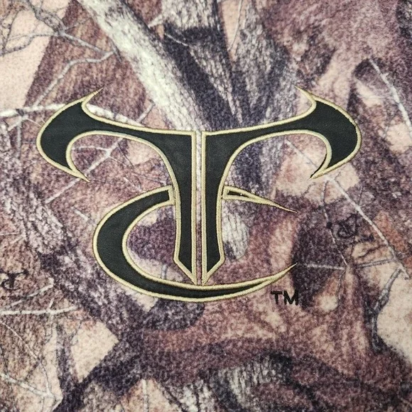 Vintage‎ Y2k True Timber Camo Sherpa Hoodie Sweatshirt Sweater Mens XL - Picture 3 of 6